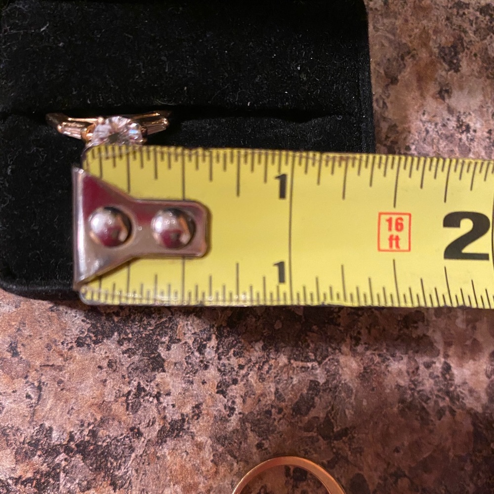 14k gold engagement ring and wedding band - Picture 3 of 8